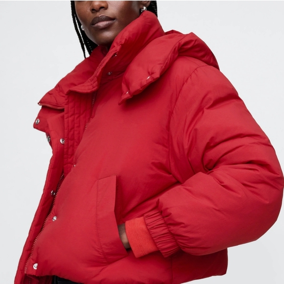 New GAP Duvet Wrap Puffer Jacket - Picture 4 of 15